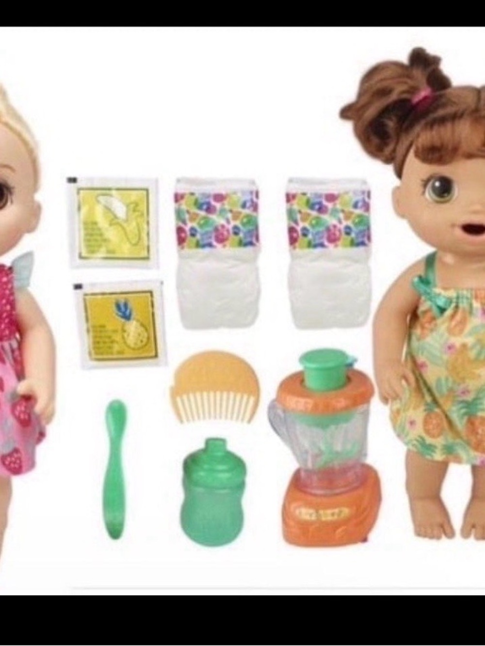 Interactive Kids Doll Feeding & Care Playset - Green Accessories